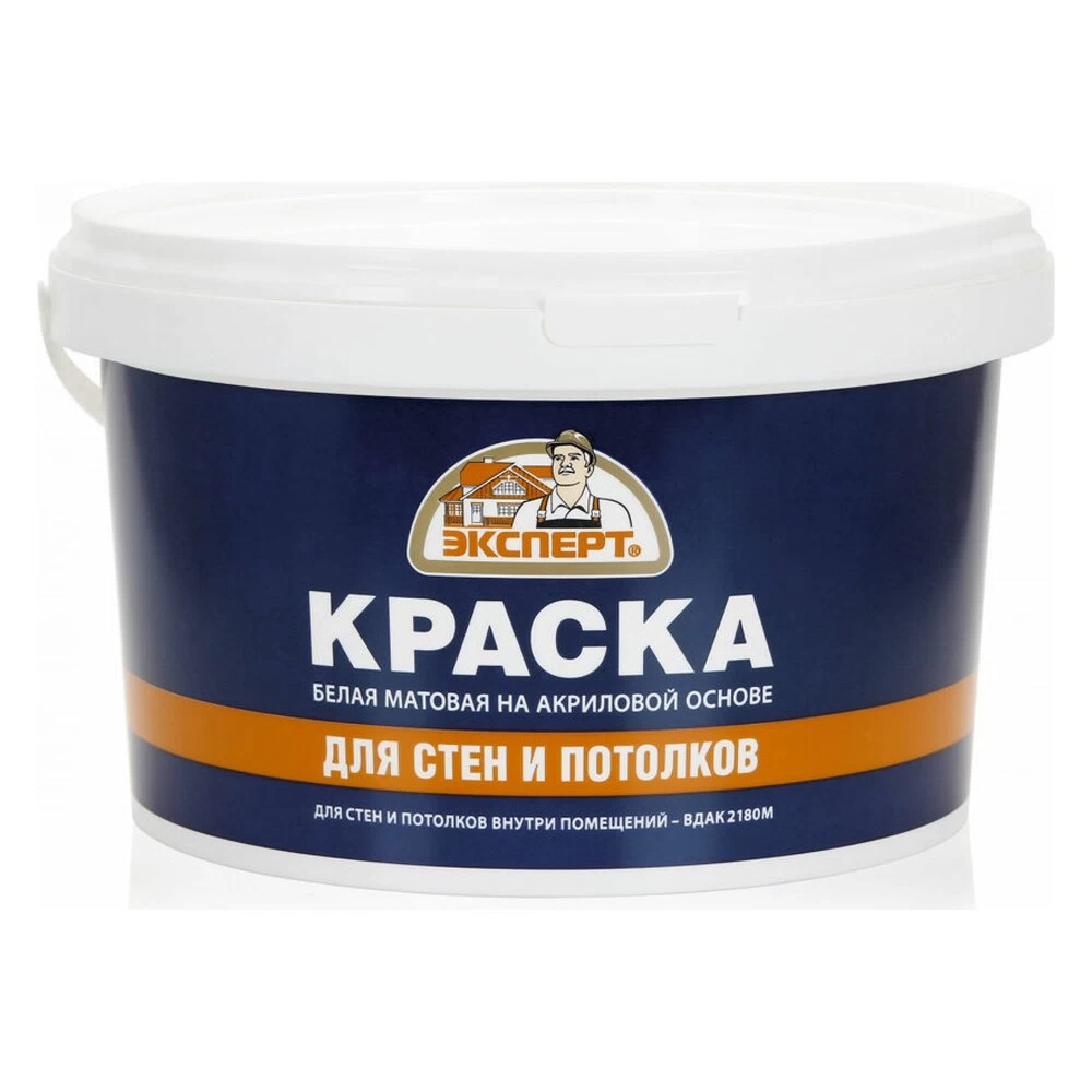 картинка Краска ЭКСПЕРТ для СТЕН и ПОТОЛКОВ, 7кг от базы строительно-отделочных материалов